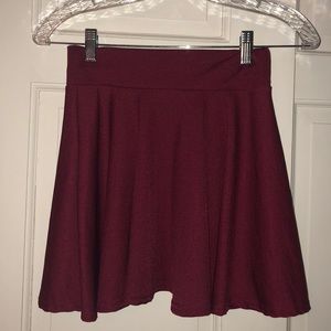 MAROON SKATER SKIRT
